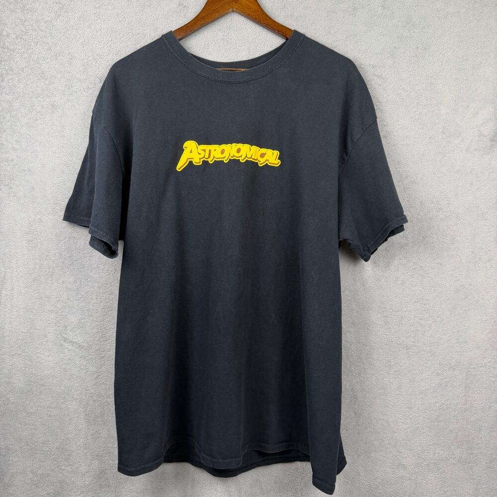Travis Scott X Fortnite ASTRONOMICAL Black T Shirt Mens L Portrait Cactus Jack